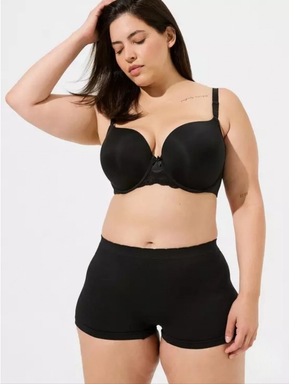 Torrid Seamless Smooth Mid-Rise Boyshort Panty Black Size 00